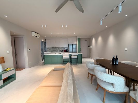 Không gian căn hộ 3 phòng ngủ Palm Heights dành cho gia đình